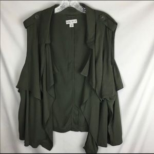 AVA VIV green military vest 1x